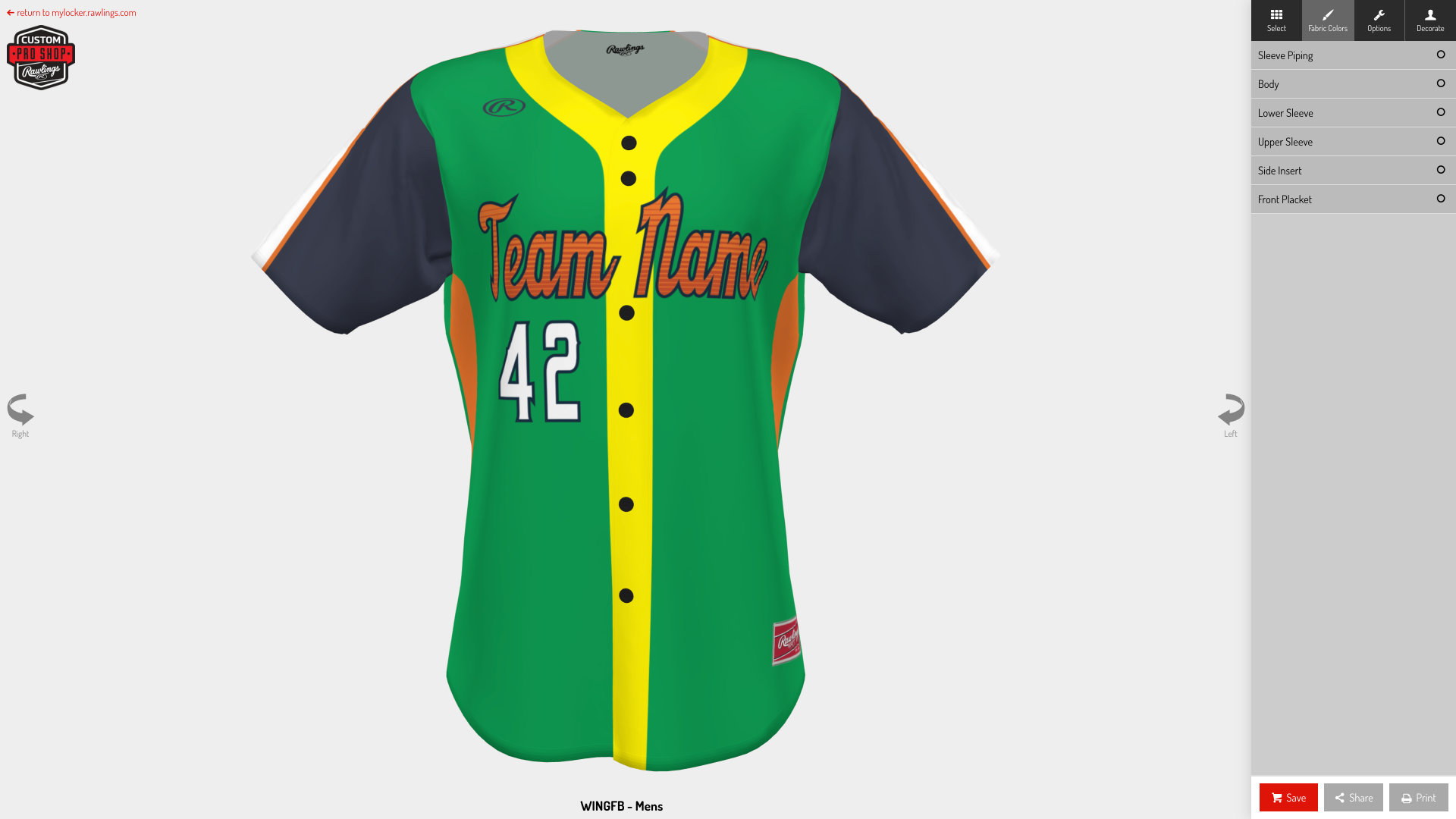 Baseball Uniform customizer2