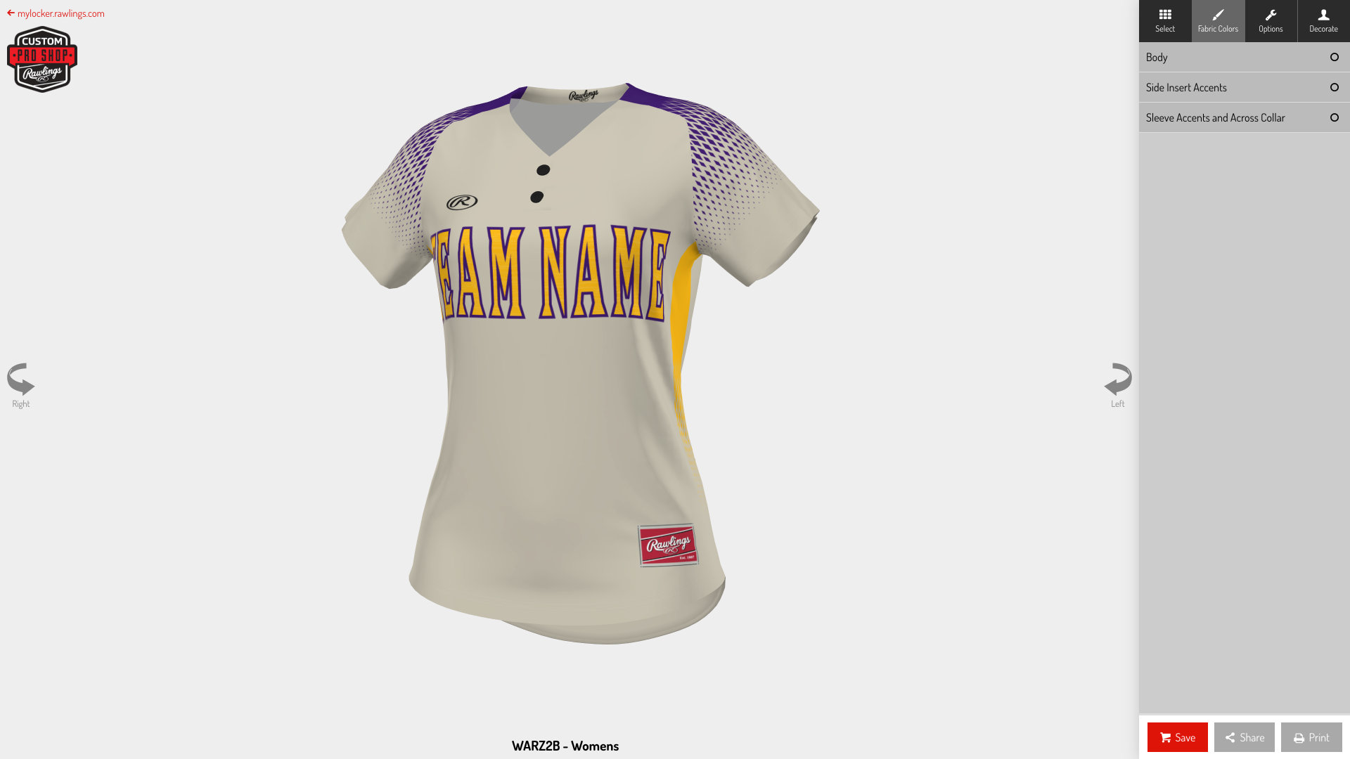 Softball Uniform customizer8